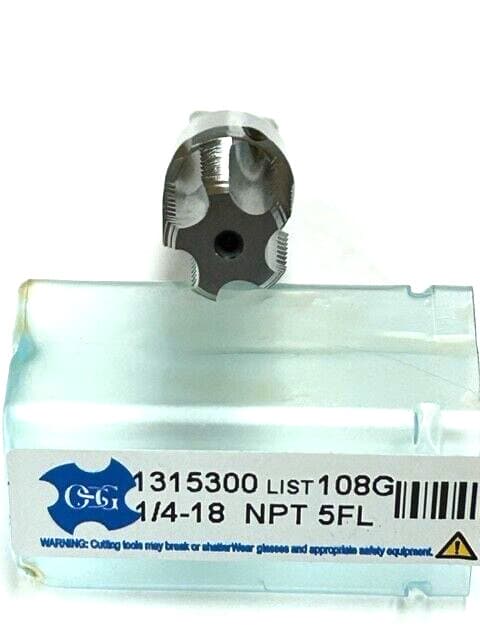 1/4" - 18 NPT 5 FLUTE INTERRUPTED PIPE TAP BRIGHT FINISH OSG 1315300 6