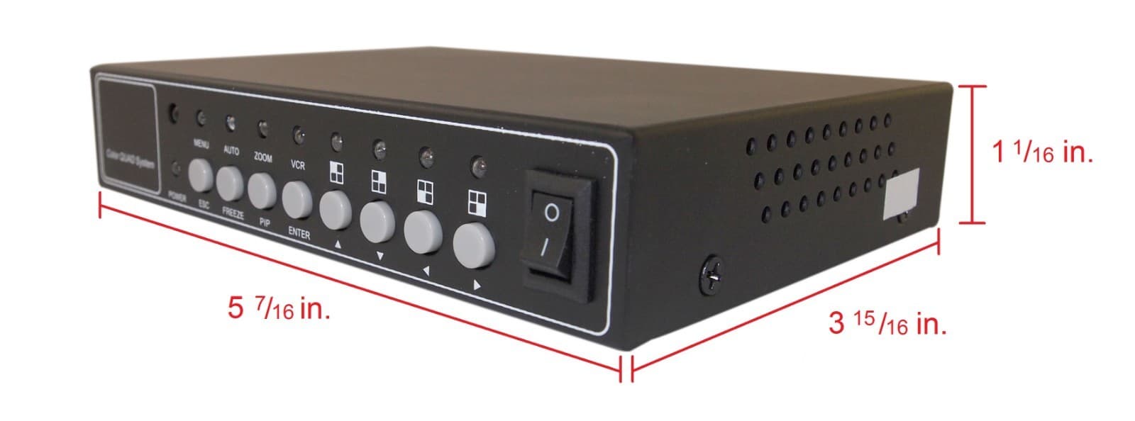 Evertech 4 Channel Analog Video Security Camera Color Quad Splitter Processor 3