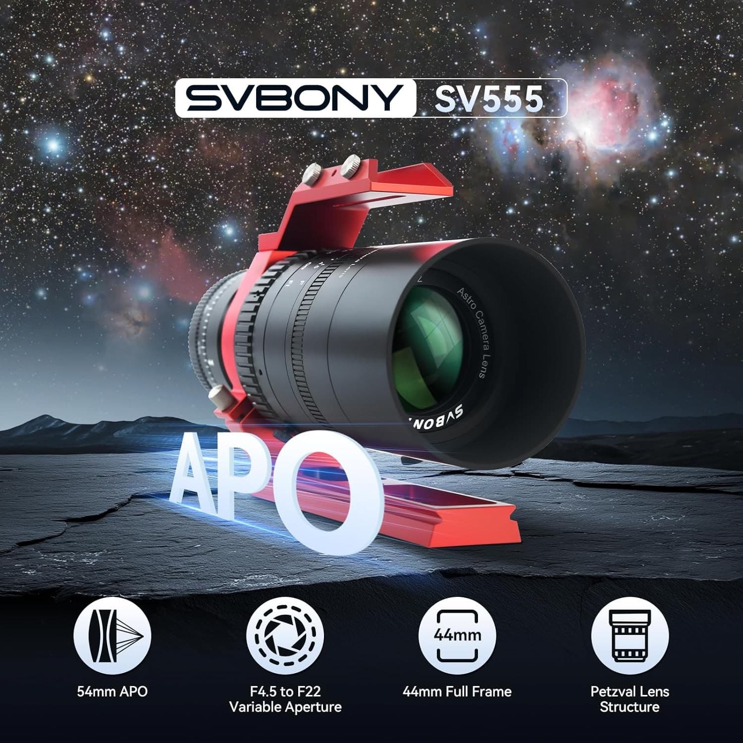 SVBONY SV555 Telescope APO Refractor Petzval Lens 54mm W/ SV605CC Cooled Camera 3