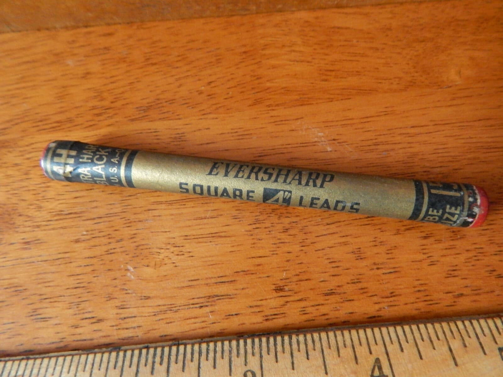 Eversharp ~ Black Square 4'' Leads [4H] One Tube ~ Mechanical Pencil Vtg USA ~  2