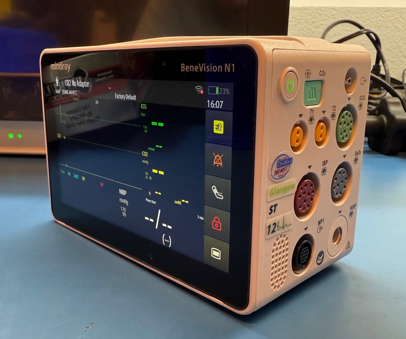 Mindray BeneVision N1 Transport Monitor - Nellcor SpO2 with built in CO2