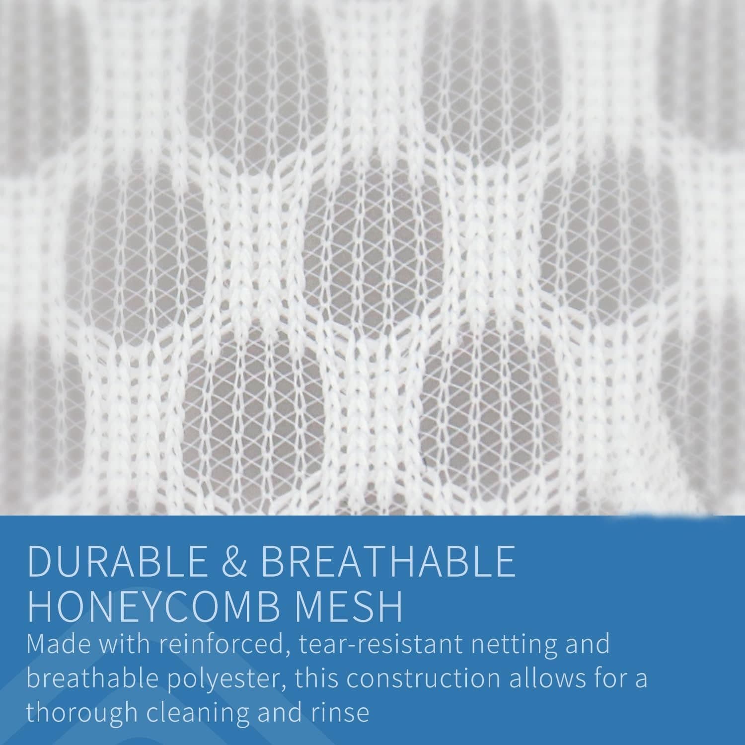 3 Bolsas de Lavandería de Malla de Panal Duraderas para Ropa Delicada, 30 x 40 c 3