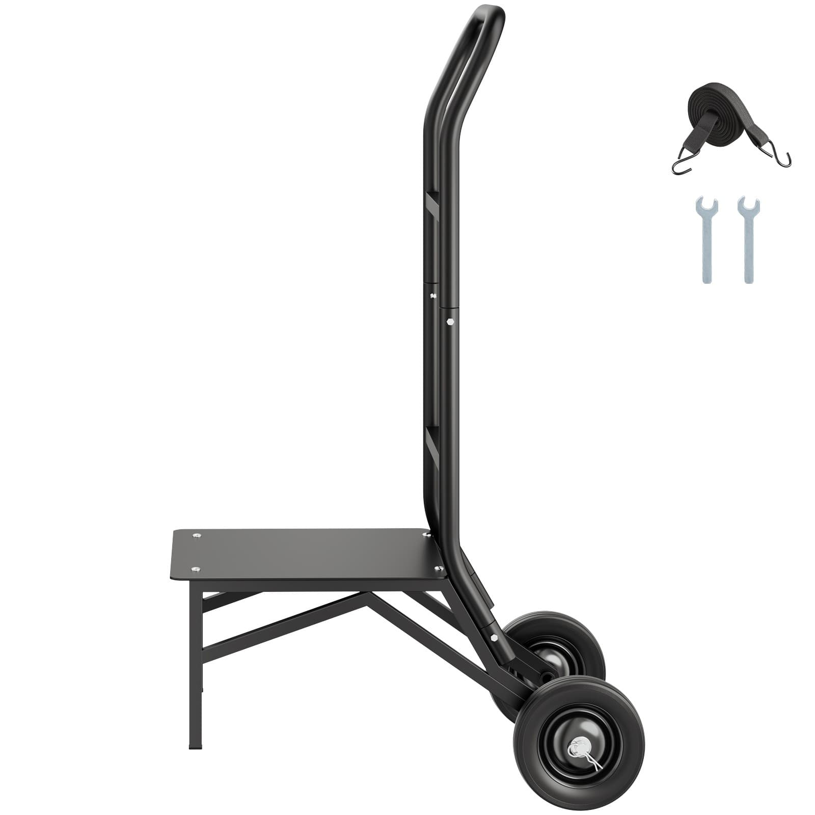 Folding Chair Rack Cart for 10 Chairs of 150 LBS Push-Style Chair Dolly