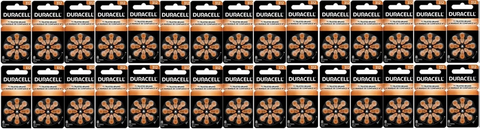 Duracell Hearing Aid Batteries Size 312 - Fast shipping- Fresh Exp-2029