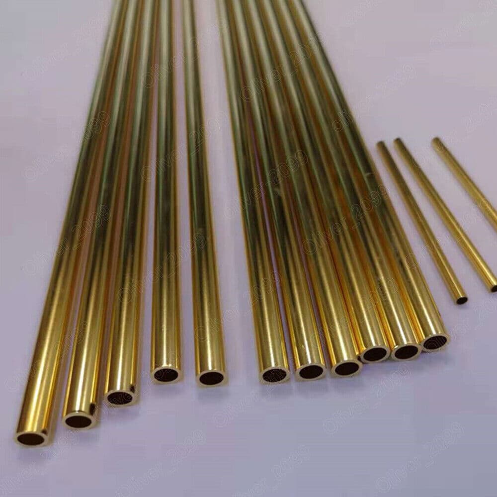 Brass Tube Brass Pipe Length 250mm Select Size OD x ID x length 5