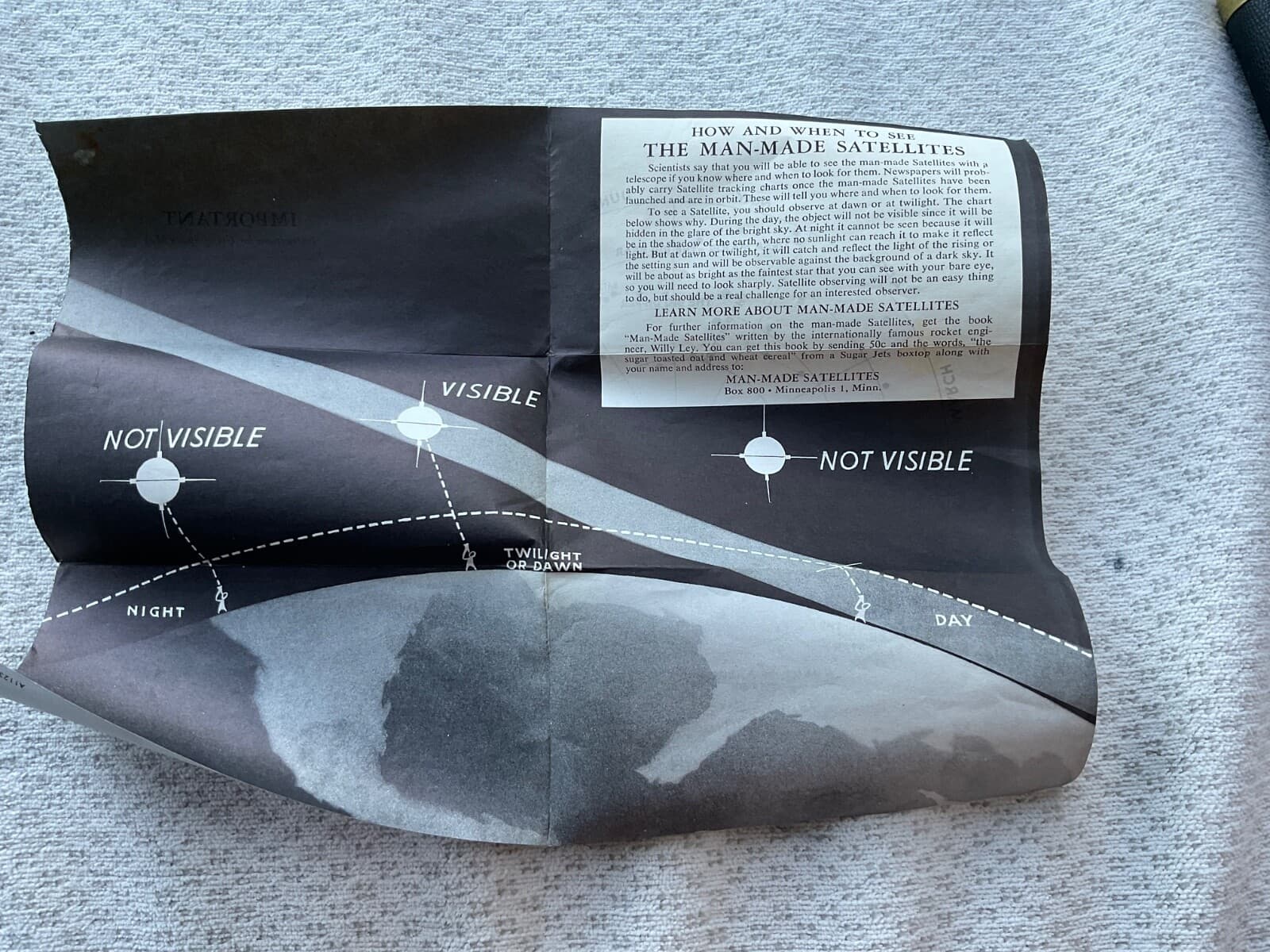 Vintage 1958 Handheld Space Telescope with instructions. 4