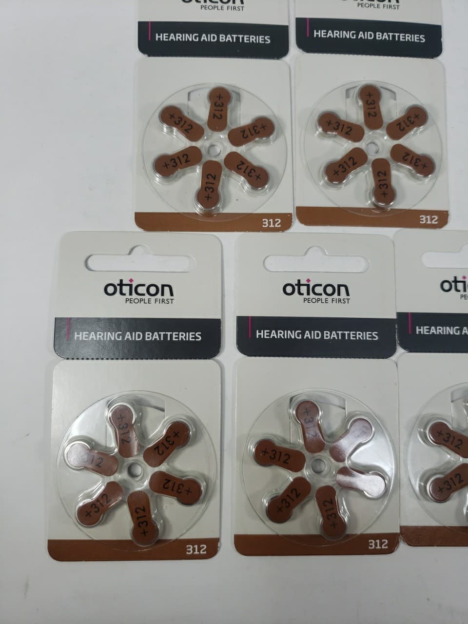 Oticon Hearing Aid Batteries Size 312 Sealed Lot of 30 Expired 01/23 See Photos 3