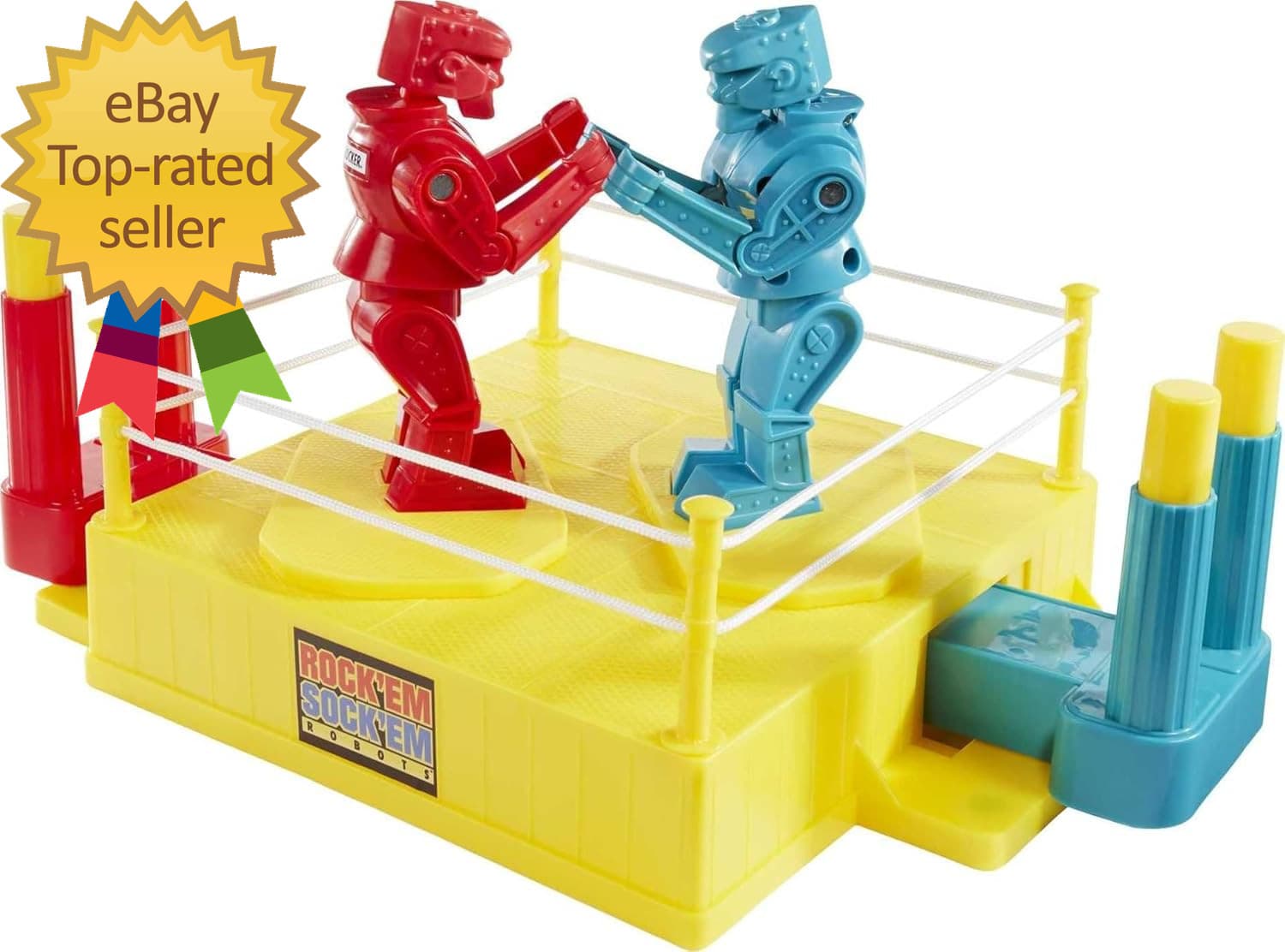 Rock  Em Sock  Em Robots Kids Game Red Rocker Vs Blue Bomber  For 2 players 