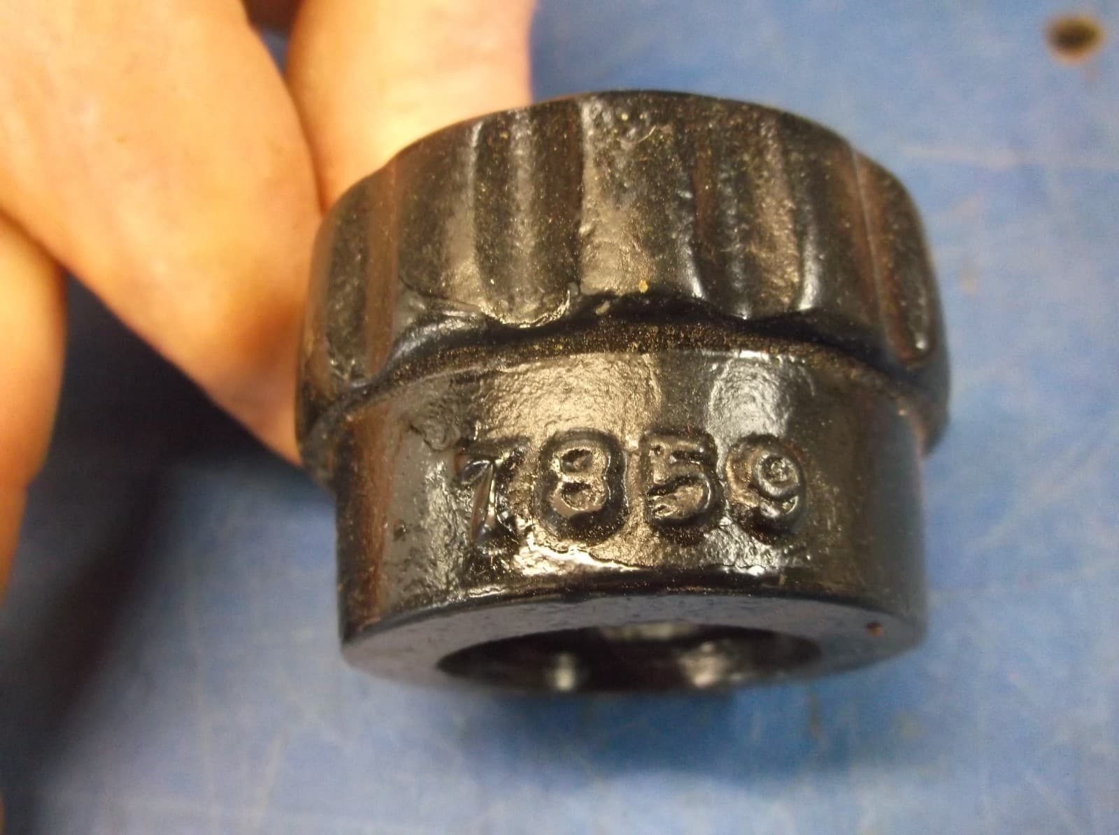 ENTERPRISE ORIGINAL OLD STYLE METAL CAST IRON NUT SAUSAGE STUFFER  LARD PRESS 4