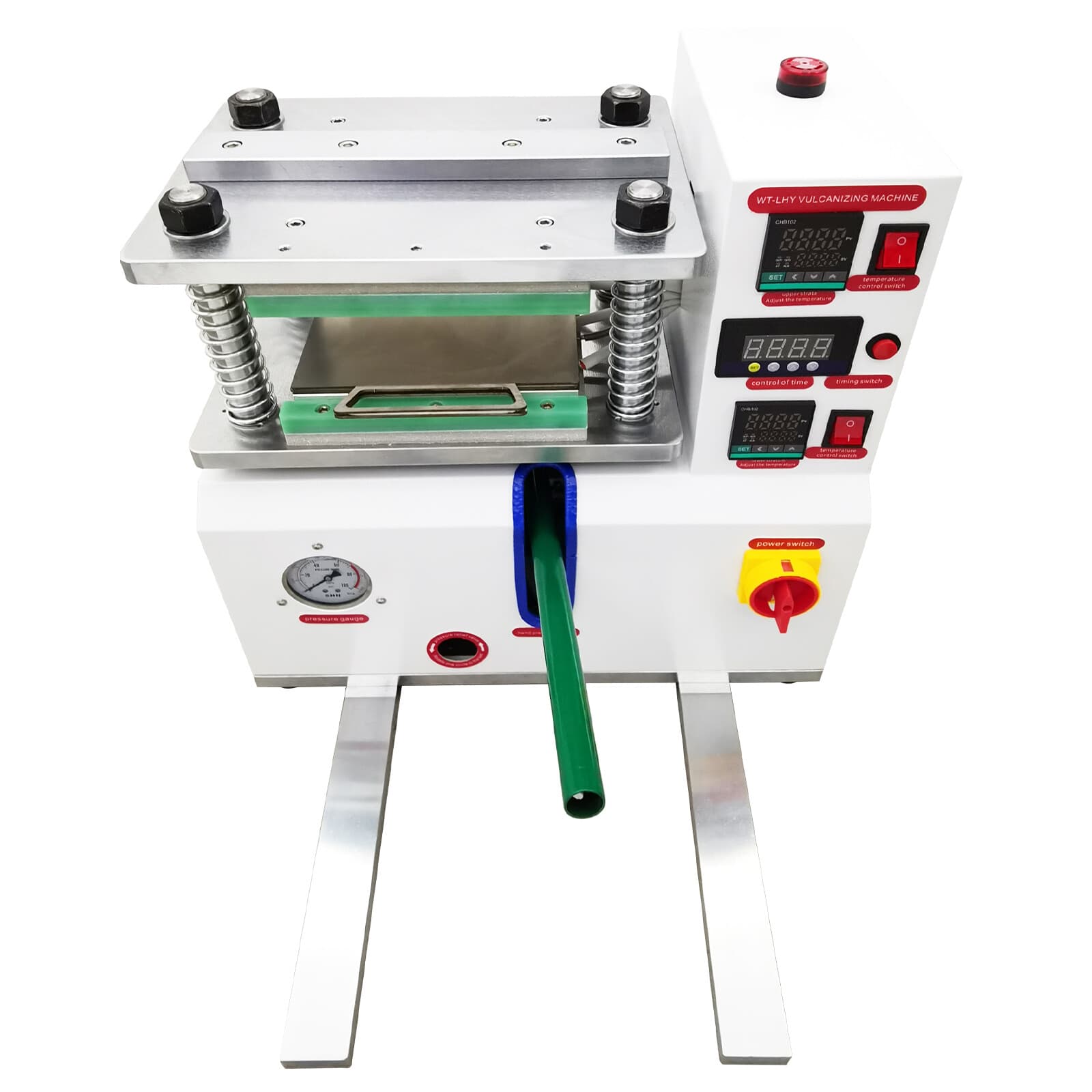 Small Laboratory Flat Vulcanizing Press 110V 1-Phase Manual 8 Ton Testing 3
