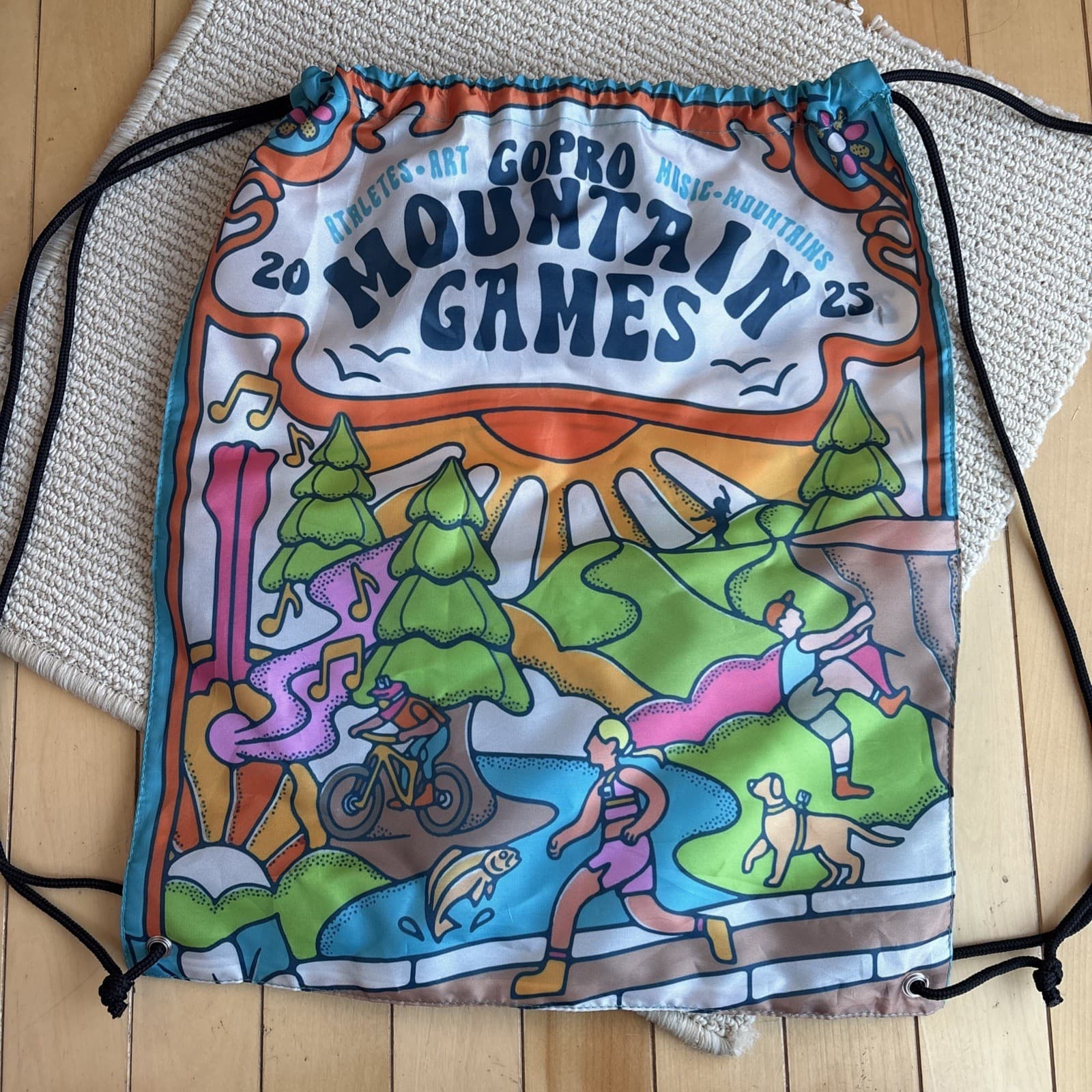 GoPro Mountain Games Pull String Bag Nylon Lightweight Vail Colorado 2