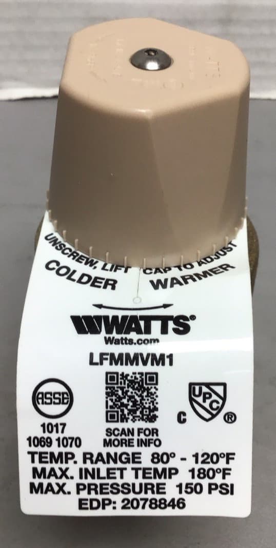 Watts  LFMMV-M1-UT Thermostatic Mixing Valve 29HZ39, 1/2" NPT (B151) 2