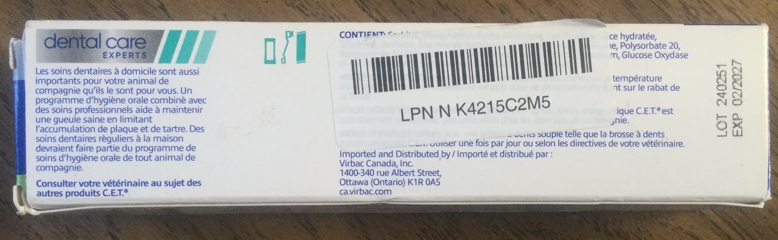 Virbac C.E.T. Enzymatic Toothpaste Cats/Dogs Vanilla Mint Flavor 2.5oz NEW 2