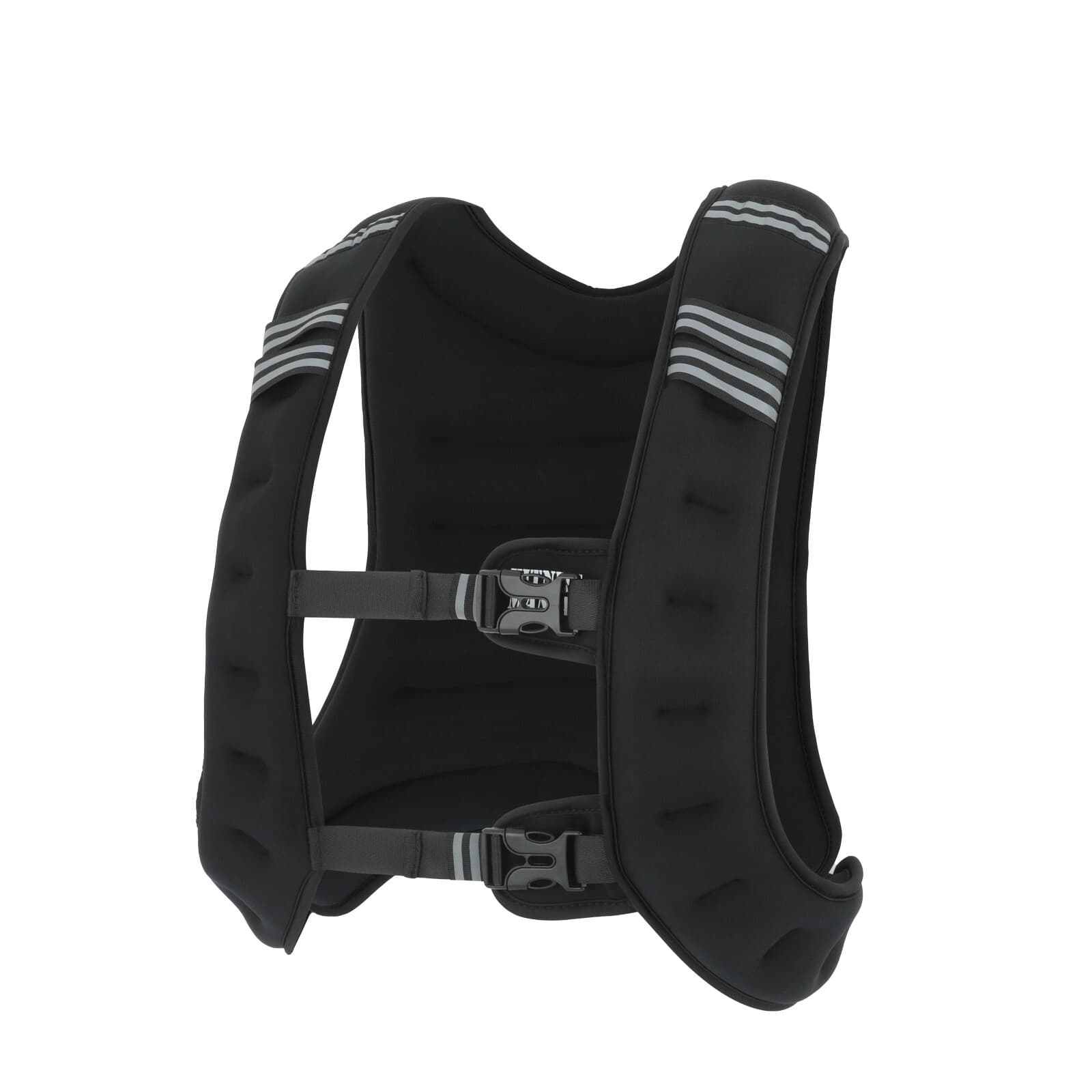 15 lbs Weighted Vest with Reflective Stripe Ideal for Fitness Enthusiasts