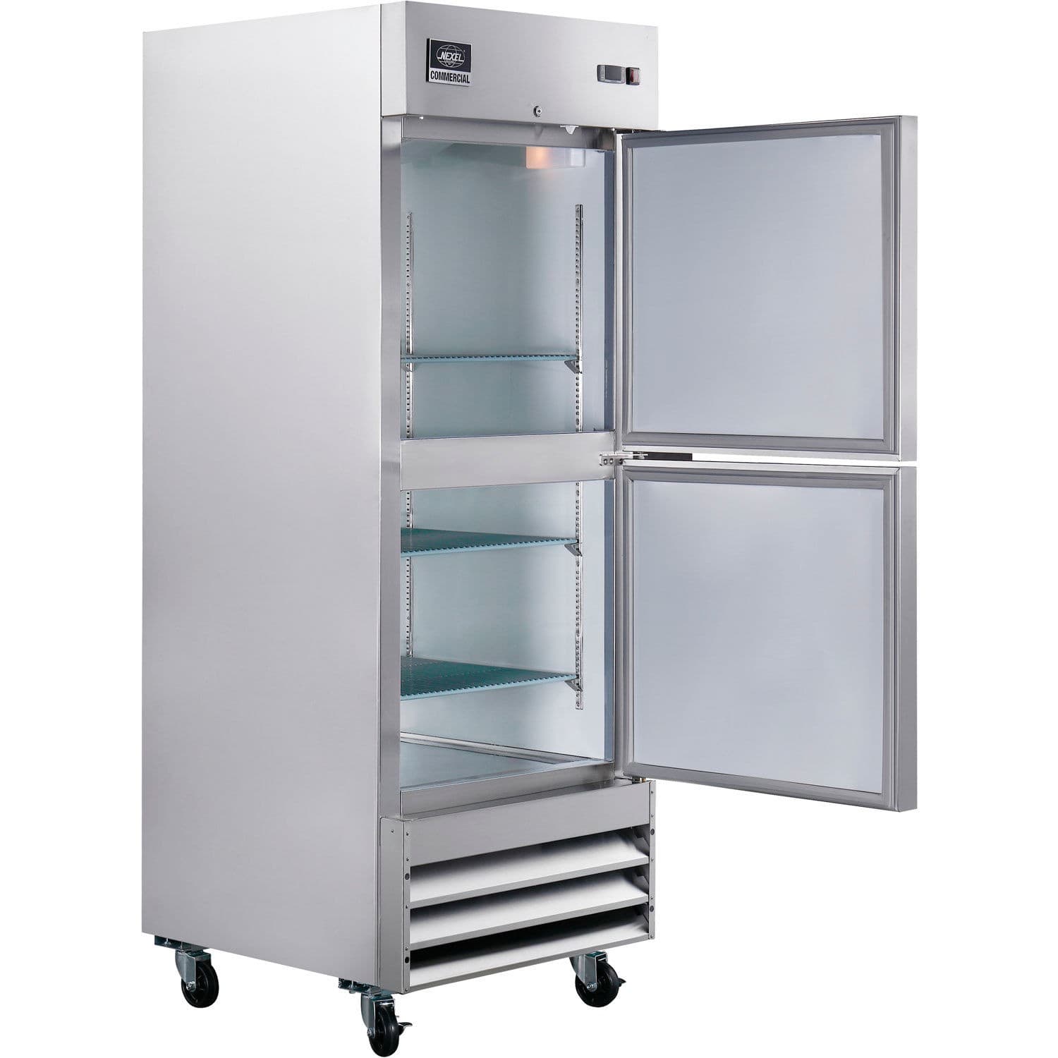 Nexel Reach In Split Door Freezer 2 Solid Doors 23 Cu. Ft. 2