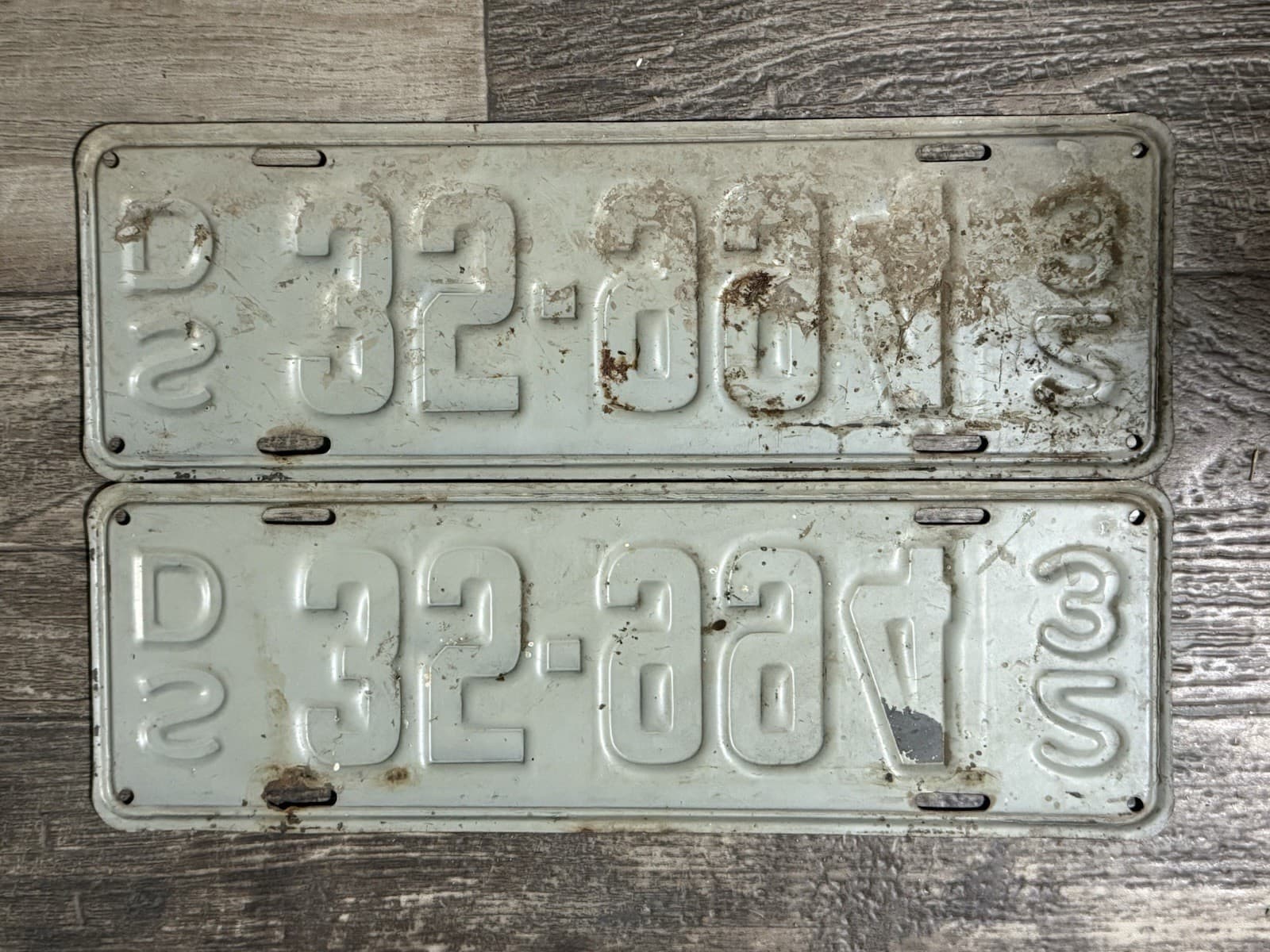 1923 South Dakota pair. Good Shape For Age!-#35 -994 Hyde County 2