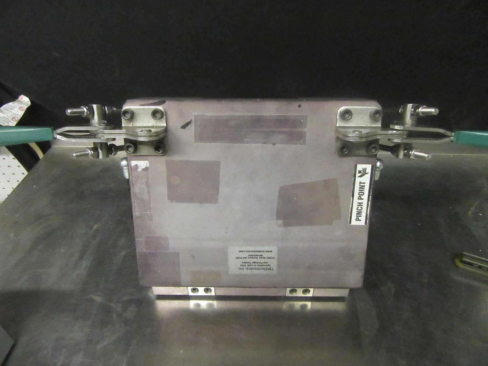 O69 TM ELECTRONICS ALUMINUM INJECTION MOLD BLOCK FOR INTERCHANGEABLE  MOLDS  6