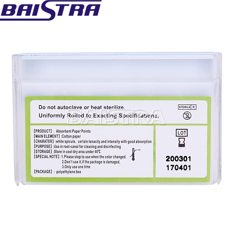 Dental Puntos De Papel Absorbente Puntos De Gutapercha Absorbent Paper Points 3