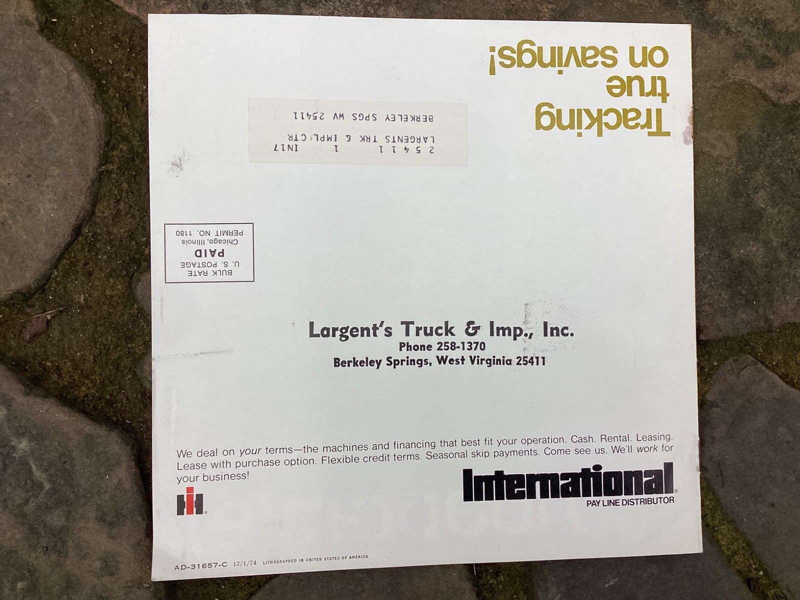 Rare Original IH International Harvester Track Stars TD-7E Pay Dozer Brochure 4