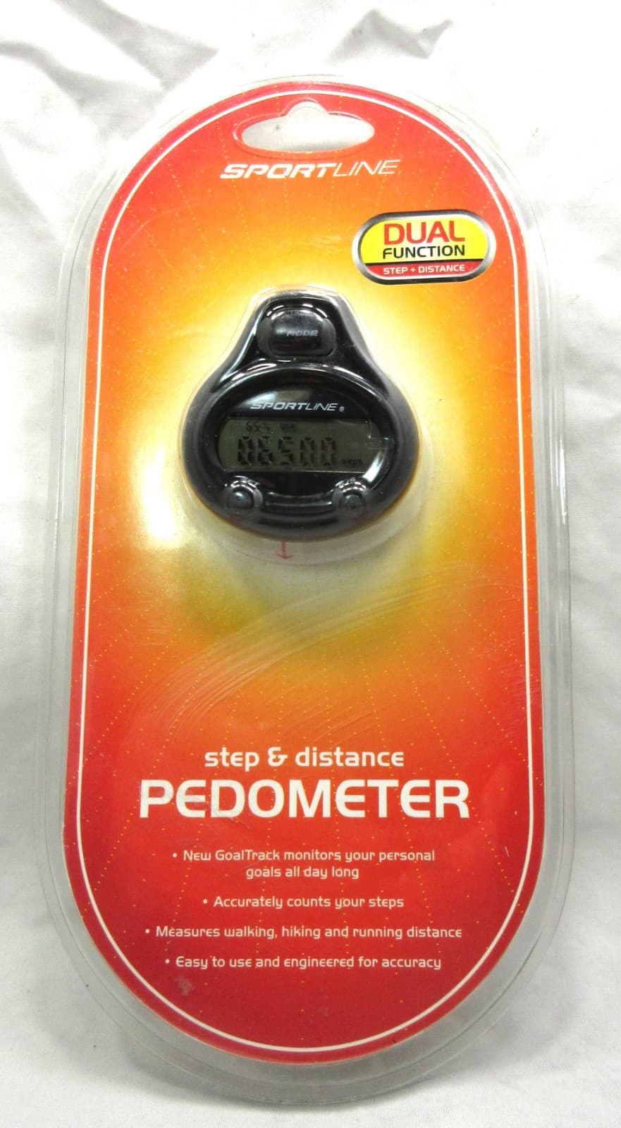 Sportline Step & Distance Pedometer Dual Function Easy To Use Accurate, Battery 2