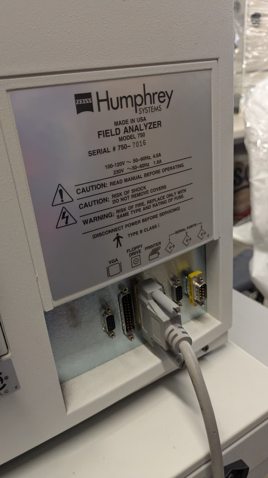 ZEISS Humphrey 750 Visual Field Perimeter Analyzer 5