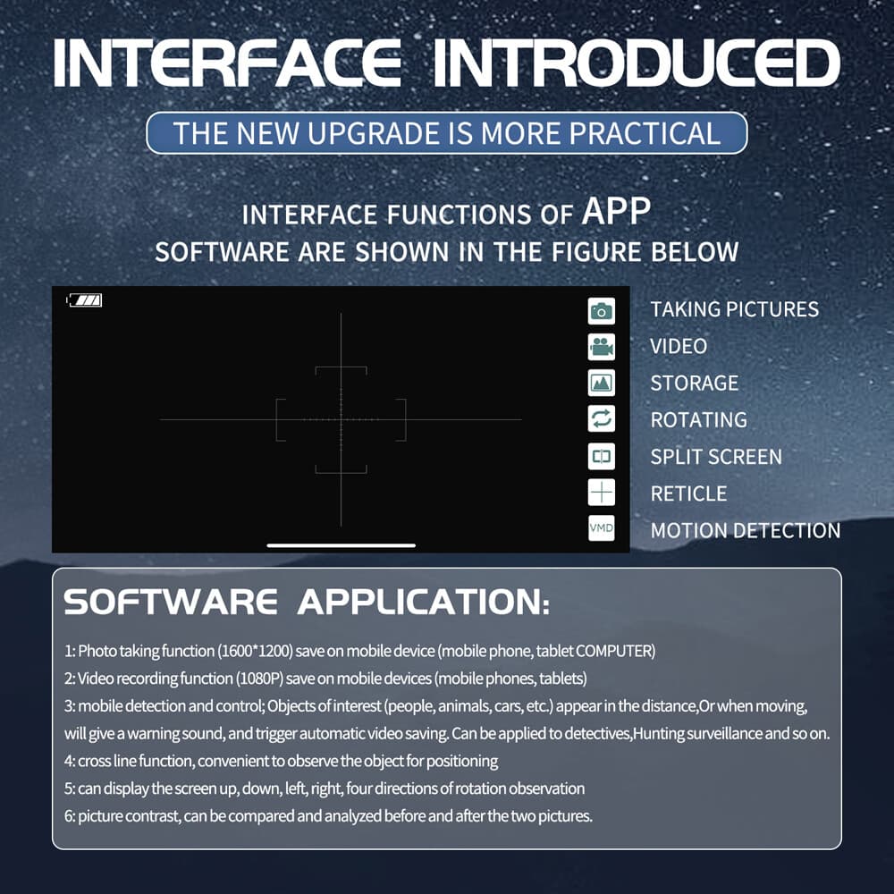 2 Million Pixel 70X Telescope APP Control Telescope Photos Videos Taking M7T8 4