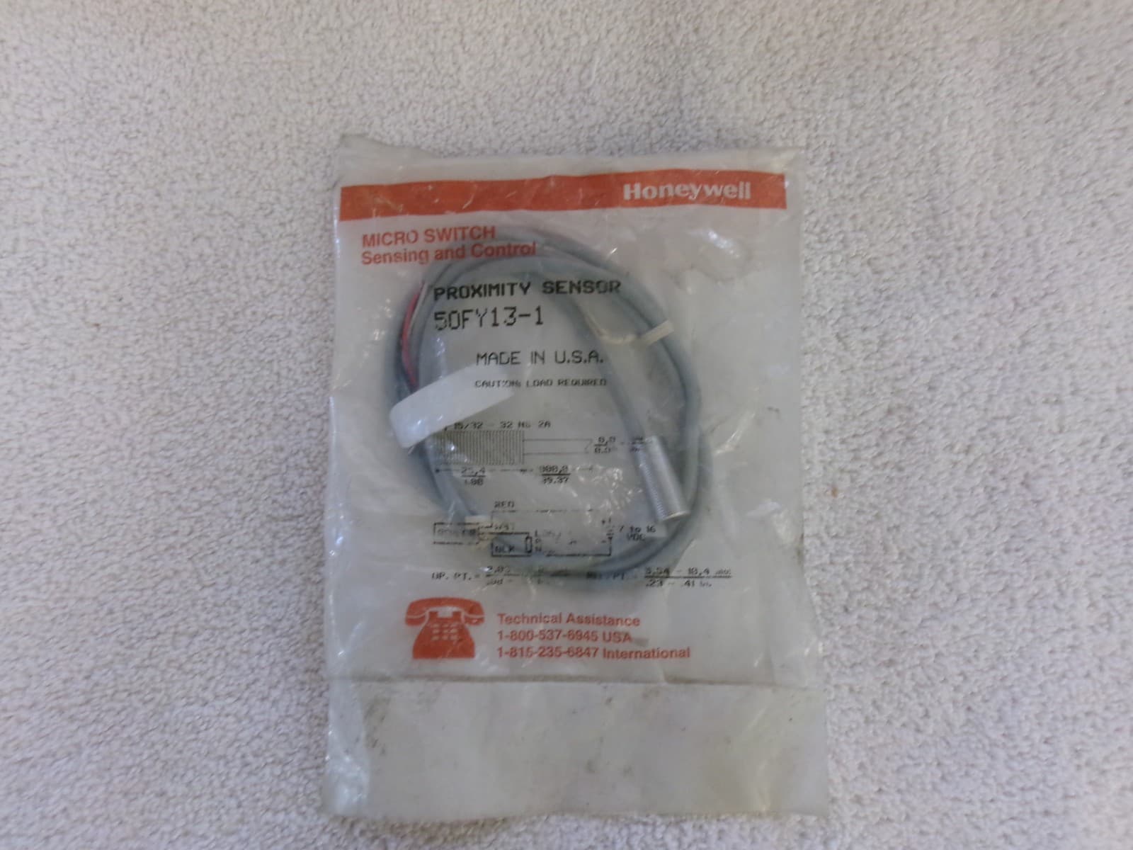 NEW Honeywell MICRO SWITCH Proximity Switch     50FY13-1 2
