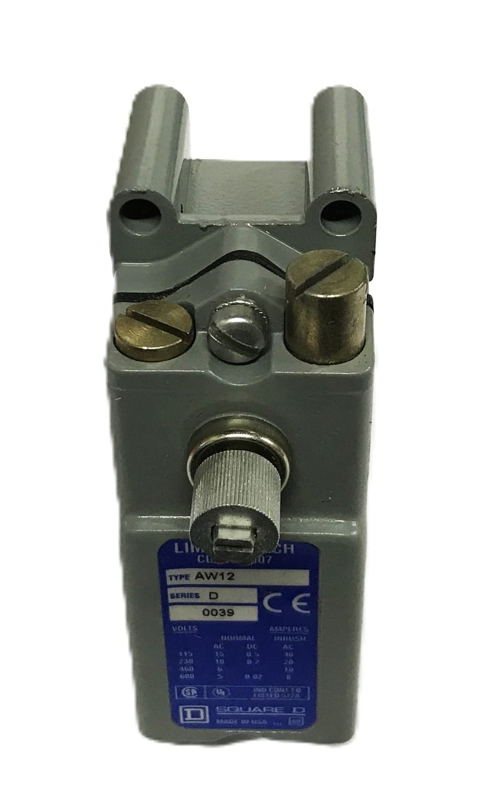 Square D Class 9007 Series D Limit Switch AW-12 NOS 4