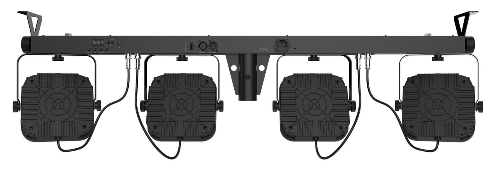 Chauvet DJ 4BAR ILS Wash Lighting System w/(4) Par Lights+Tripod+Footswitch+Bag 4