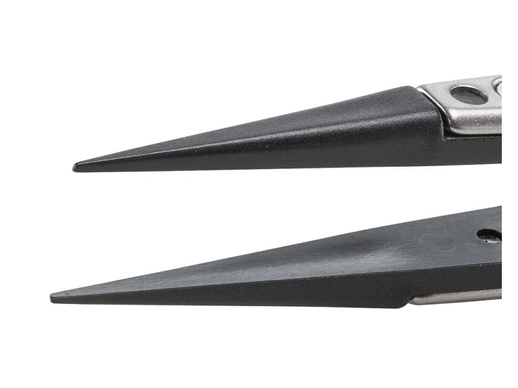 Ideal-Tek 259CPR.SA.1 - Plastic Replaceable Tip Tweezers, Carbon PEEK, Pointed 2