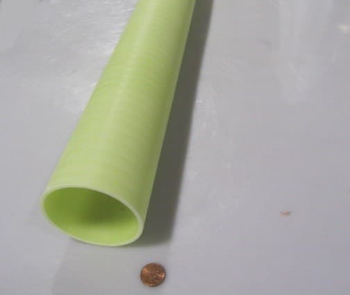 Phenolic G10FR4 Tube 3.094" OD x 2.844" ID x 1/8" Wall x 36" 3