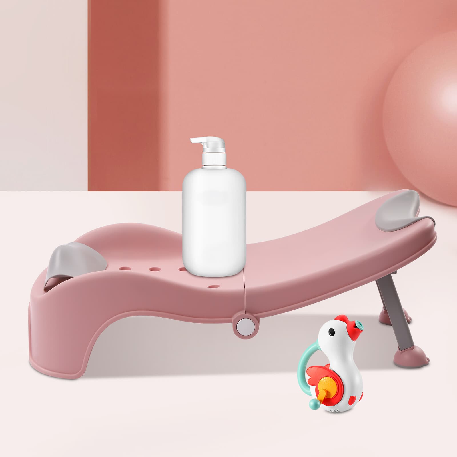 Adjustable Children's Shampoo Chair Suitable for 0-5 Years Household Foldable