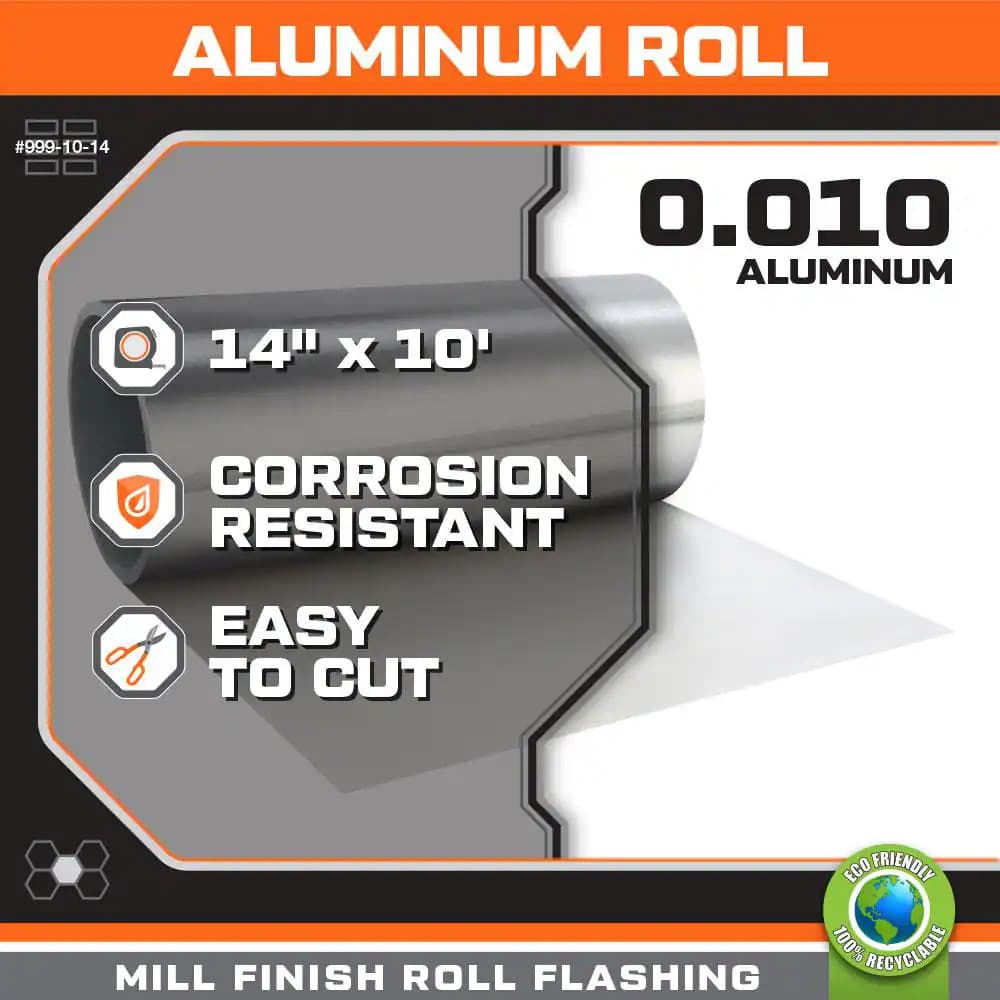 14 In. X 10 Ft. Aluminum Roll Valley Flashing 2