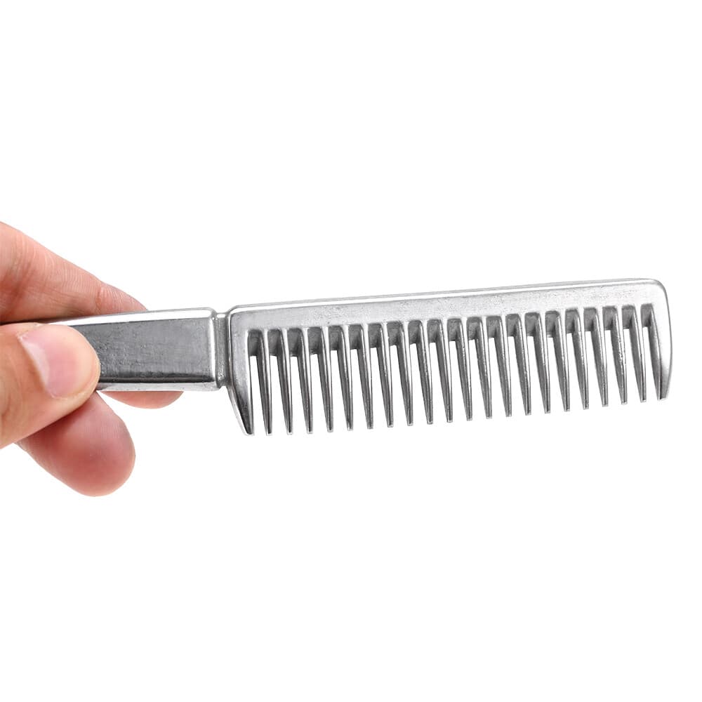 Alloy Horse Comb Mane Tail Pulling Comb Metal Horse Grooming Tool C3Z2 2