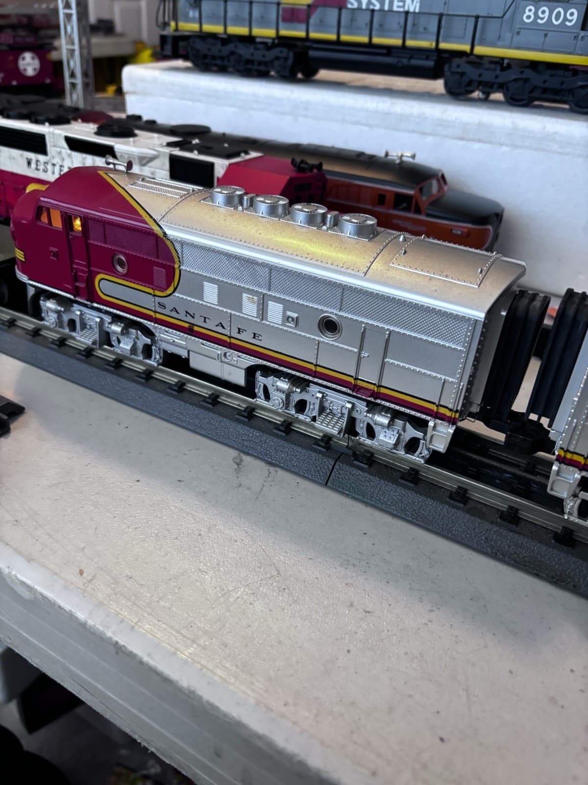 Rail King MTH Santa Fe F-3 ABA Diesel Set Proto Sound 5
