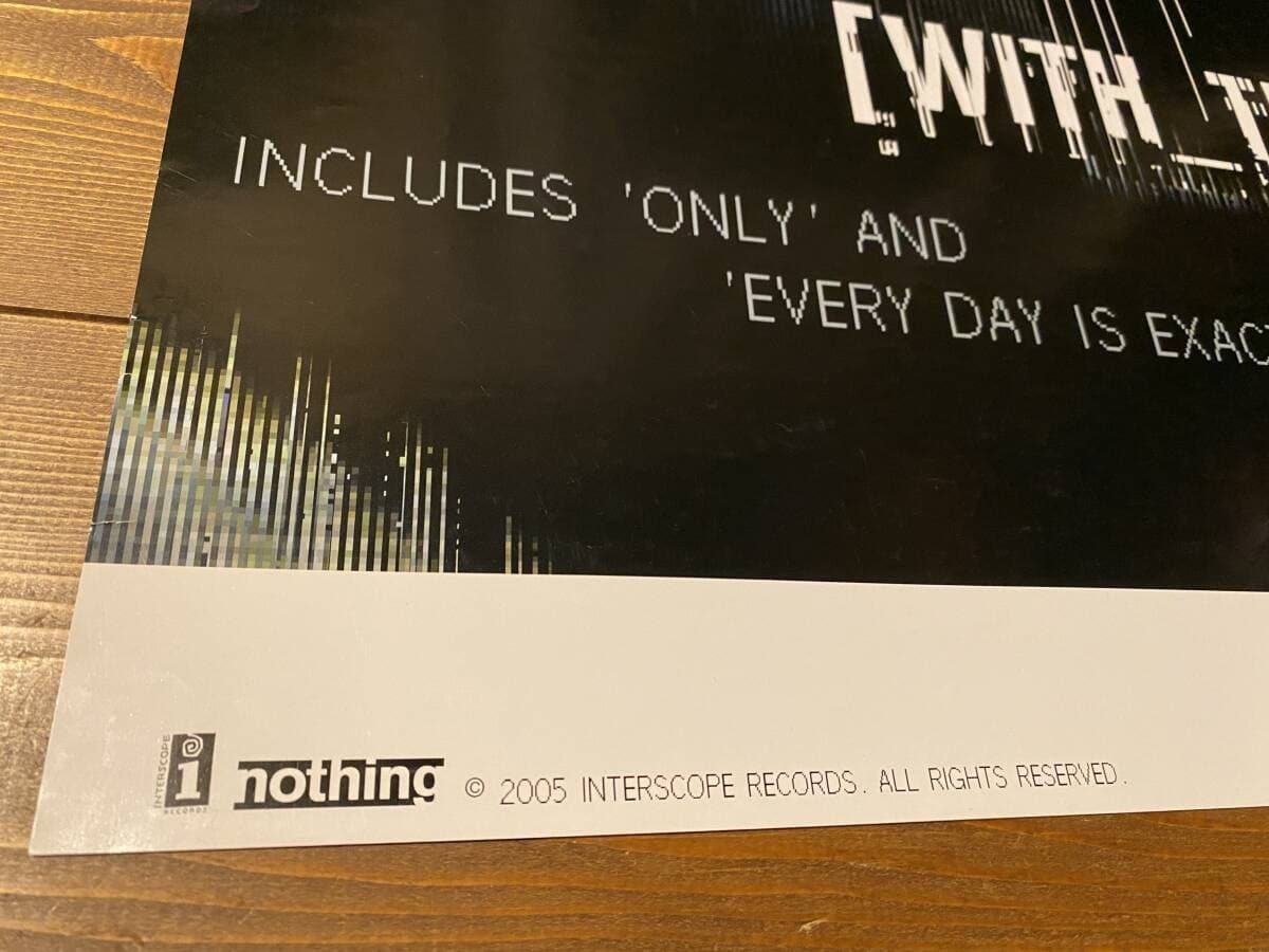 NIN NINE INCH NAILS WITH TEETH Promotional poster 17 x 24 inch Japan 5