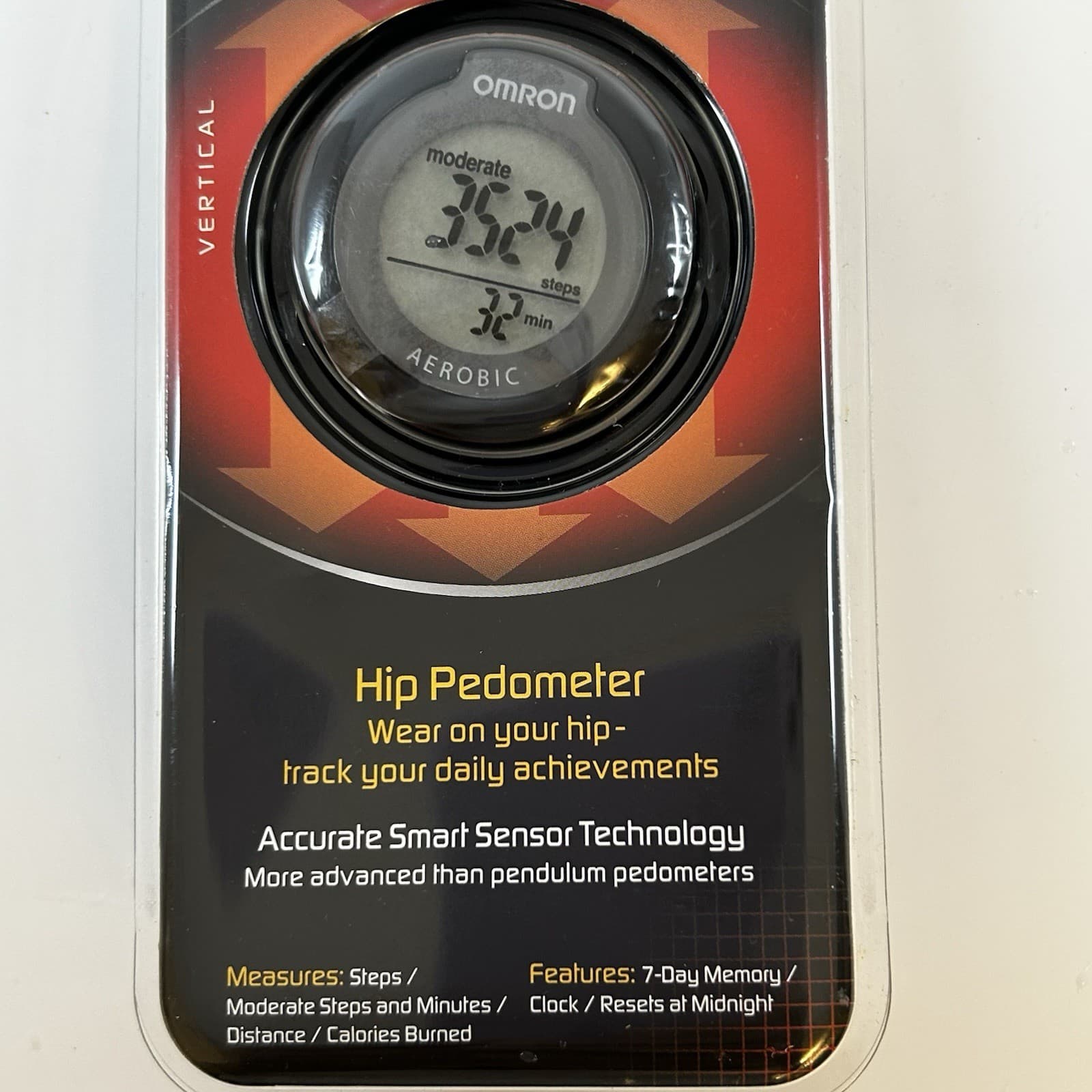 Omron Go Smart HJ-151 Hip Pedometer with Smart Sensor Technology New 5