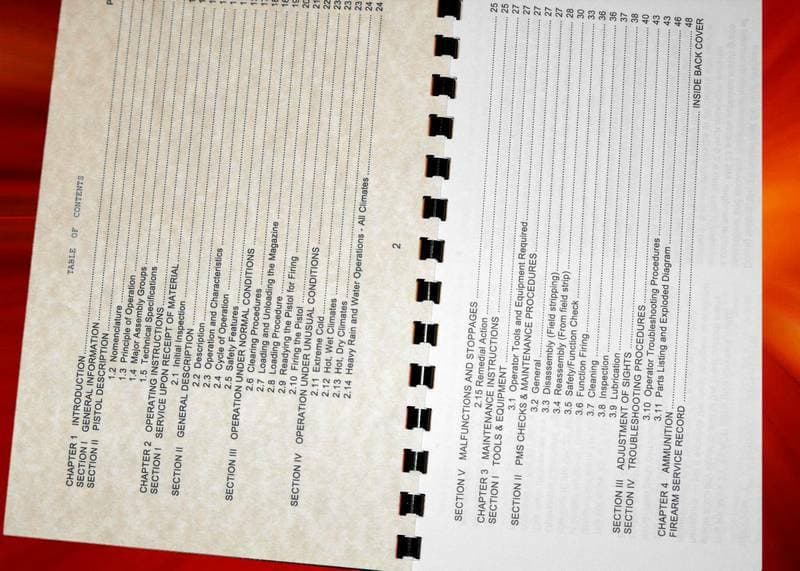 HECKLER & KOCH HK Mark 23 Pistol SEMI Automatic .45 ACP Operators Manual 2