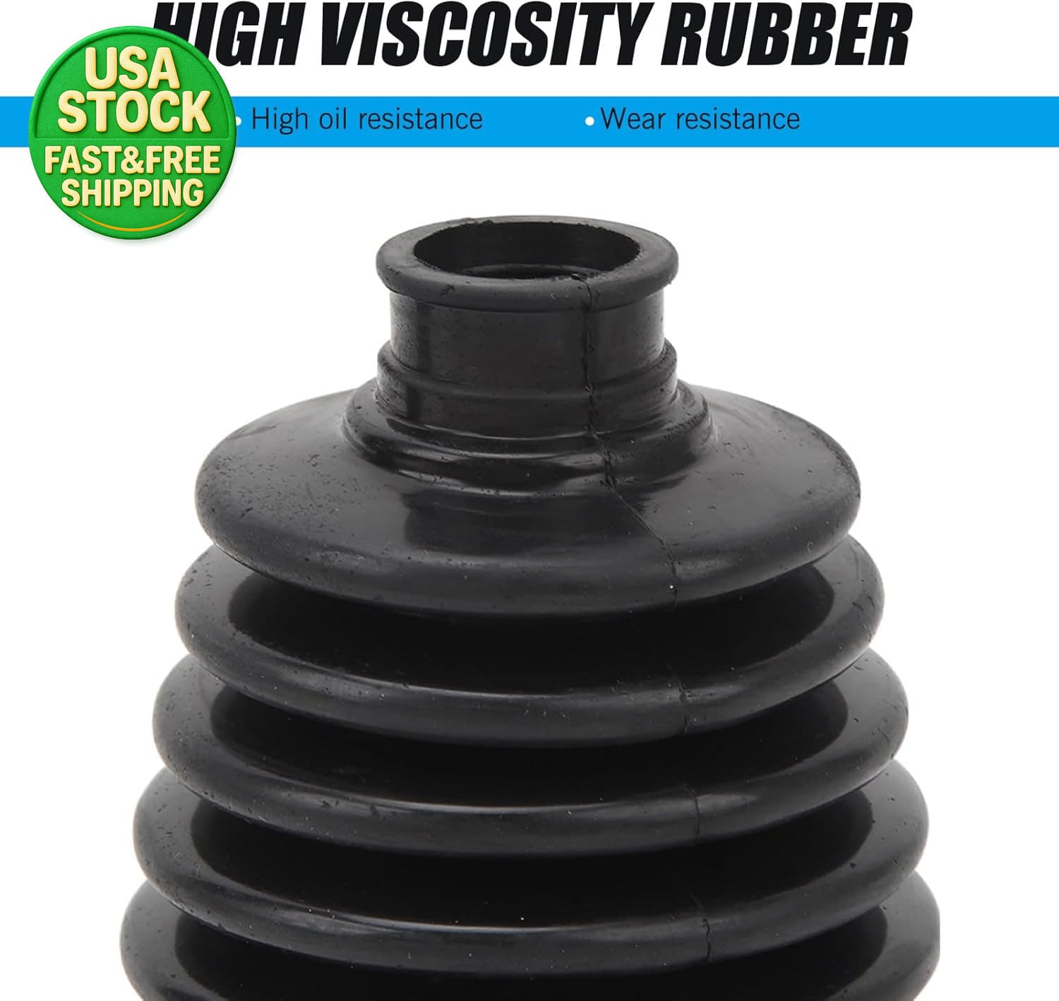 2PCS CV Axle Boot Kit Leak Proof Bushing for FWD AWD Front Drive Vehicles Black 3