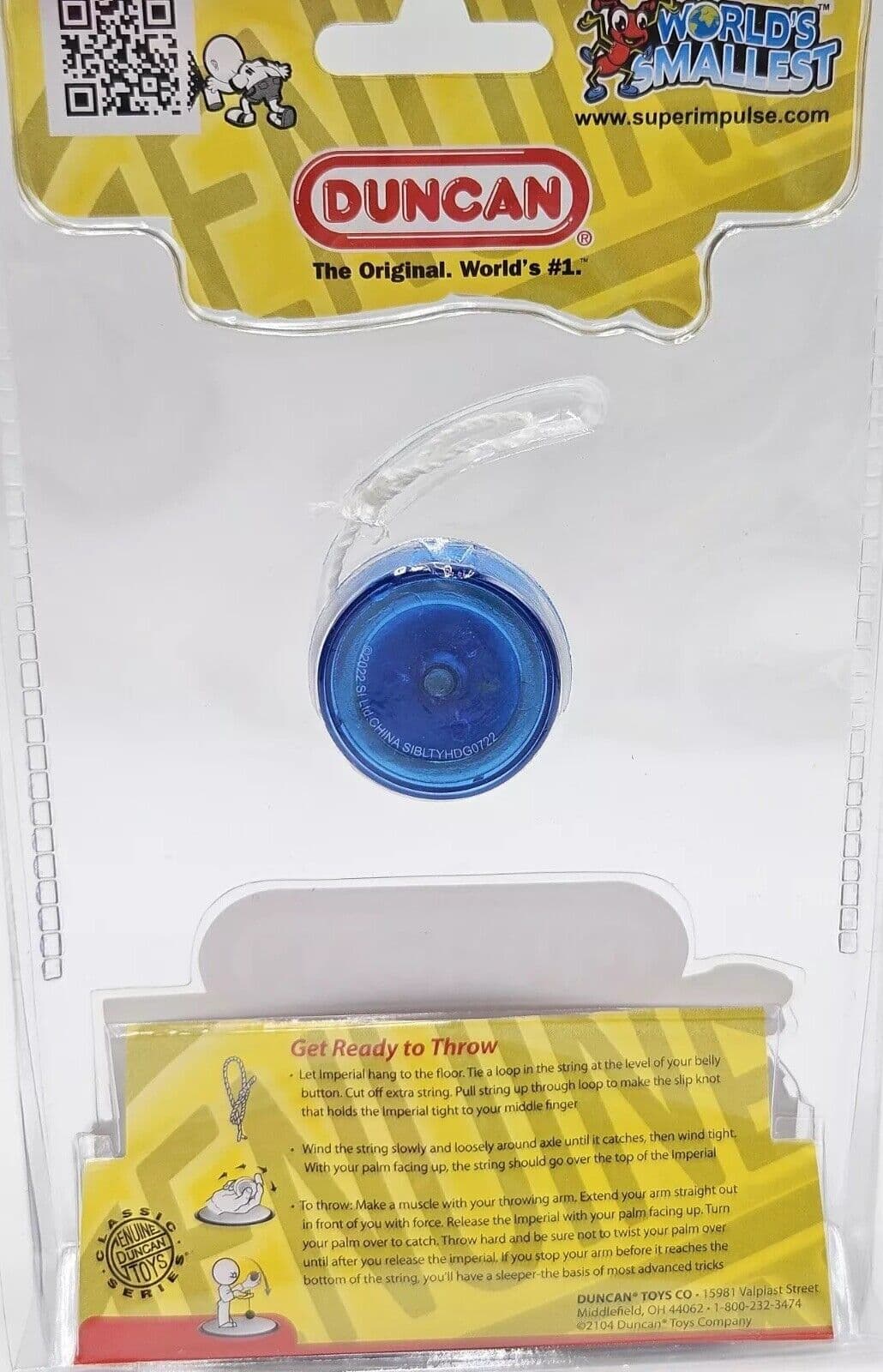 Lot Of All 3 New World's Smallest Duncan Butterfly Yo-Yo YoYo Blue Red Green 6