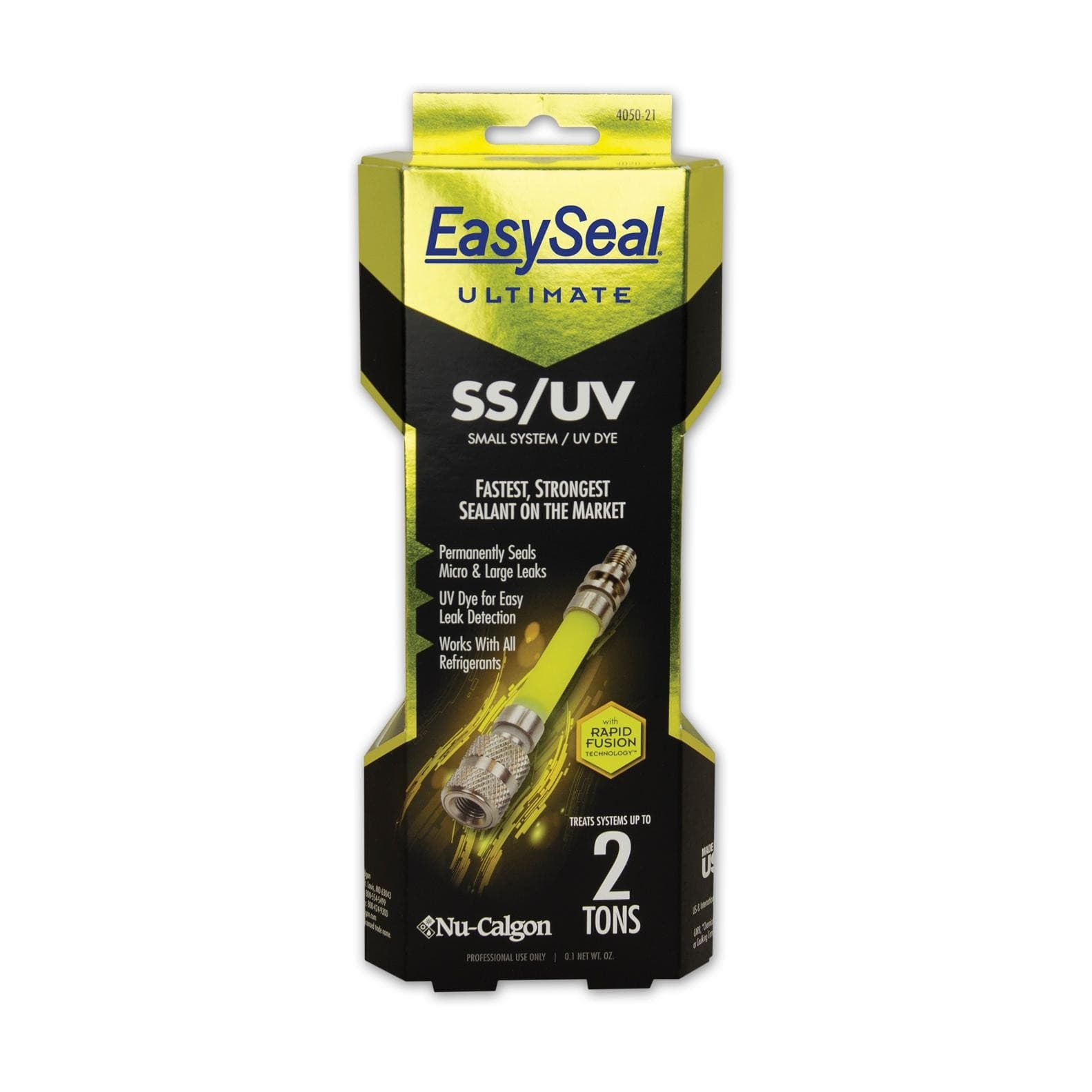 Nu-Calgon 4050-21 EasySeal SS/UV Direct  Inject Sealant, Treats Fractional to 1.