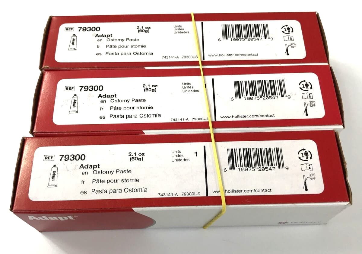 3 Hollister 79300 Adapt Barrier Pastes 2.1 oz. Tubes Expires 2029