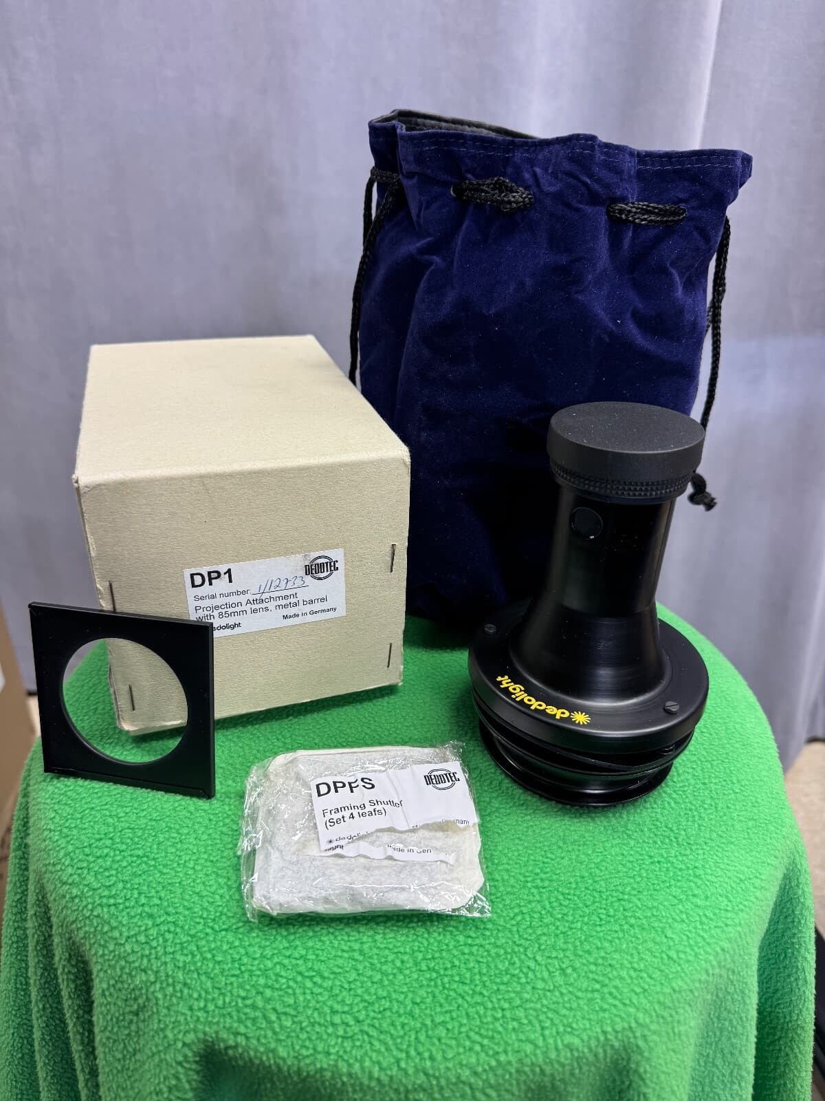 Dedolight DP1  Projection Attachment with 85mm Lens - framing shutter-Gobo-NEW 2