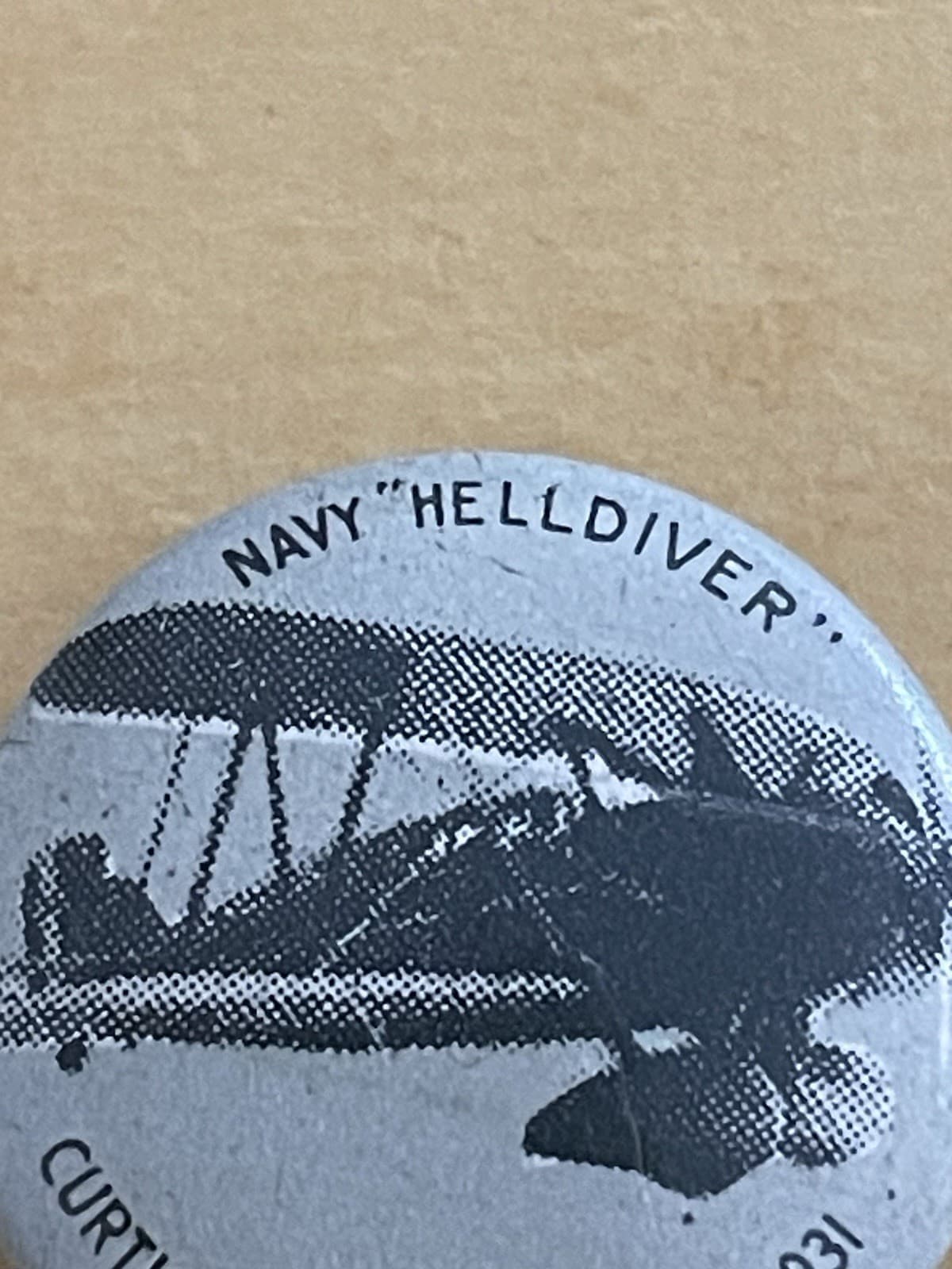 Navy “Helldiver” Pin 1931 Curtiss Shipboard Fighter 25 Greenduck Co. Chicago 5