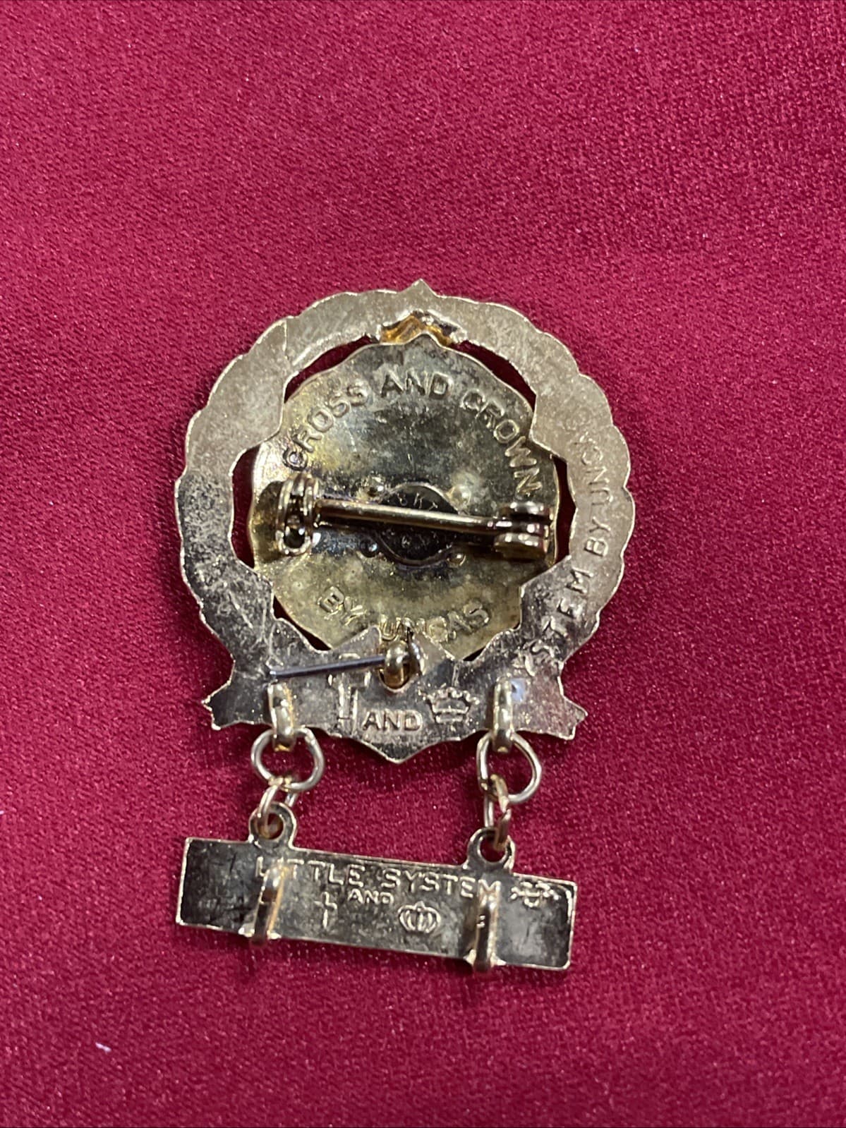 18K HGE General Baptist Third Year Sunday School Perfect Attendance Pin Brooch 3