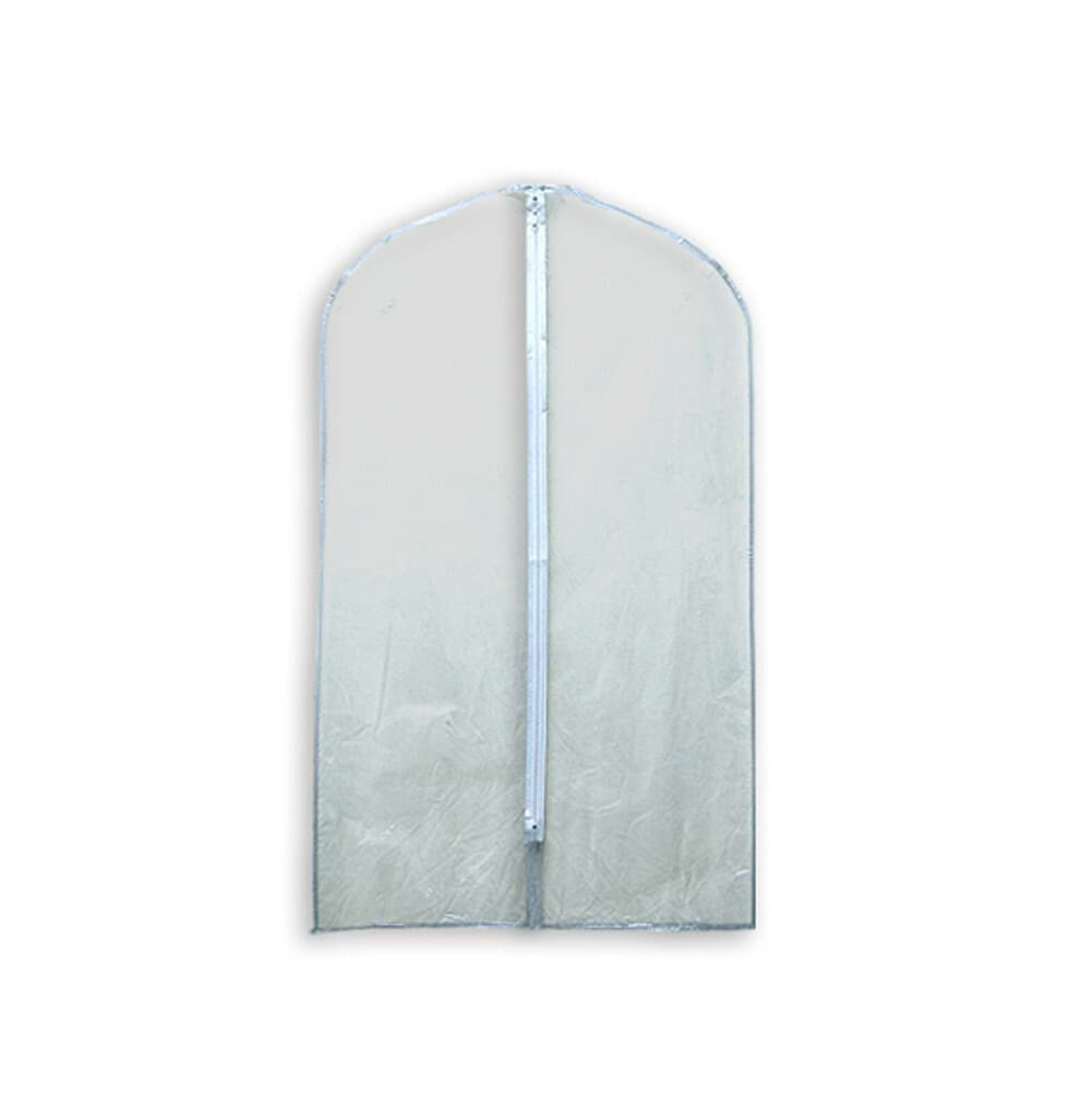 Clear Vinyl Suit Bag Garment Bags 24'' x 40'' With Zipper For Travel 3