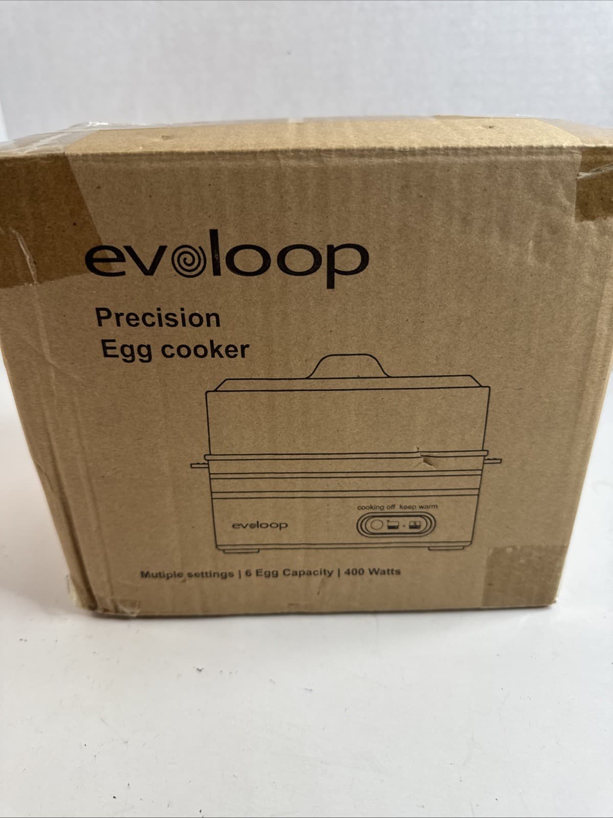 EVOLOOP Quick Egg Cooker 6 Eggs Capacity 4