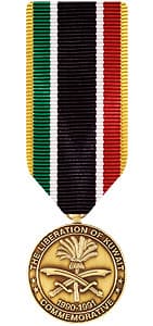 Liberation Of Kuwait Commemorative Medal Miniature 2