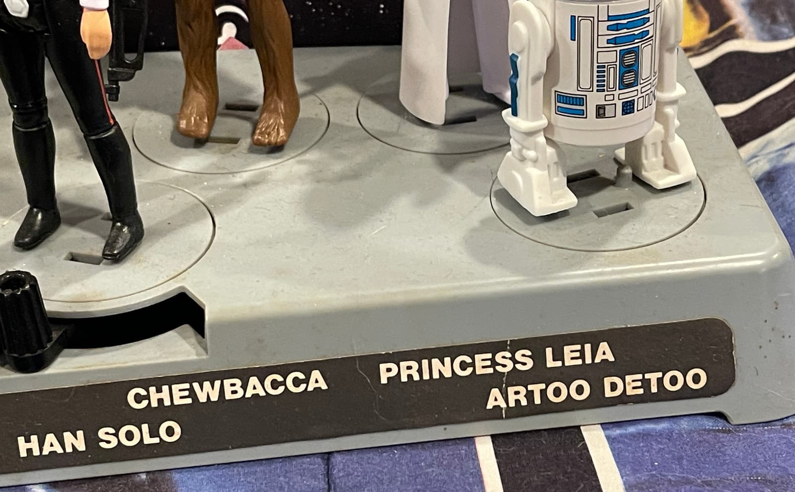 VINTAGE 1978 KENNER STAR WARS FIRST 12 MAIL-AWAY DISPLAY STAND & RETRO FIGURES 6