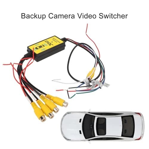 Car Backup Camera Splitter Switch 4 Input, 1 Output Intelligent Car Video  4